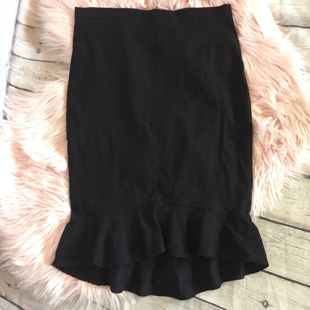 Max Studio Pencil Ruffle Skirt - Picture 2 of 11